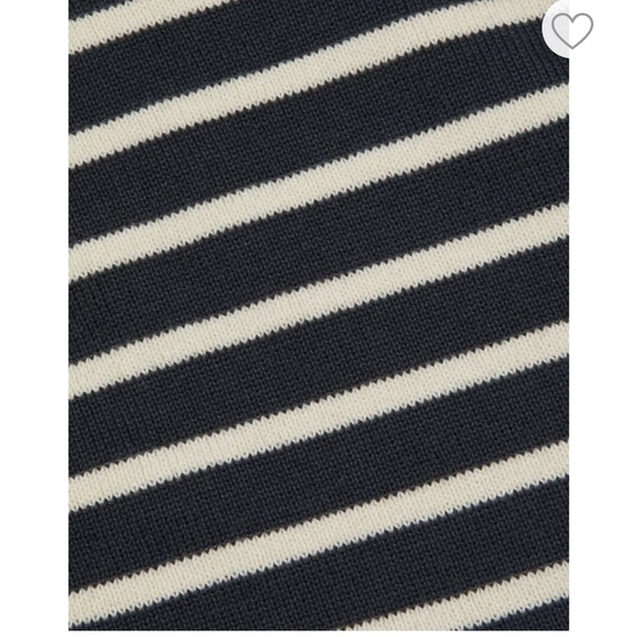 NWT $258 Veronica Beard Munno Hoodie Dickey Jacket Insert Navy/ivory striped - Picture 7 of 12